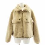 ショッピングzara ザラ ZARA ボアジャケット アウター XS ベージュ 4341024707 /AN39 ■BM レディース