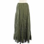ロンハーマン Ron Herman シーピーシェイズ CP SHADES Lily Linen Skirt スカート ロング リネン フレア XS カーキ 3310500204 /TK ■MU レ
