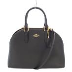 コーチ COACH Quinn Satchel クインサッチェル 2WAY ハンドバッグ ショルダーバッグ レザー ロゴチャーム 紺 ネイビー 30951 /BB ■BM