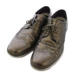  Cole Haan COLE HAAN оригинал Grand wing оскфорд wing chip обувь 9.5M серый C23393 /TK #MU мужской 