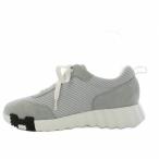 エルメス HERMES バウンシング スニーカー 厚底 37.5 グレー /KH ■BM レディース