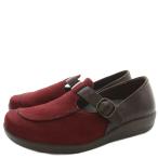  Asics asicspedalapedala ходьба casual туфли с ремешками замша 22 3E темный красный × коньяк WP859N /GG #MU
