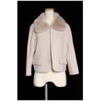 グレースクラス GRACE Class 15AW ジャケット ラビットファー ファー ウール 38 ベージュ /hn0425 レディース