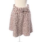 アプワイザーリッシェ Apuweiser-riche 16AW レオパード ジャガード フレア スカート /ms0425 レディース