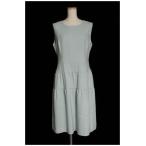 フォクシー FOXEY 17SS ワンピース ドレス ノースリーブ ひざ丈 ティアード 40 青 ブルー 36489 /sa0425 レディース