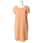 フォクシー FOXEY ワンピース 半袖 ひざ丈 茶 ブラウン 30989 /hn0425 レディース