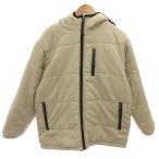FREAKS CLOTHING с хлопком жакет L бежевый с капюшоном . стеганое полотно длинный рукав 35550 /HW #GY66 мужской 