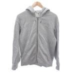 ユニクロ UNIQLO 美品 ジップアップパーカー M 灰色 グレー 無地 フード付き 長袖 341-479800 /HW ■ECF001 メンズ