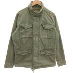 AMERICAN EAGLE アメリカンイーグル ミリタリージャケット M カーキ系 スタンドカラー フラップポケット 長袖 /ML ■ECF001 メンズ