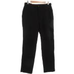 未使用品 ユニクロ UNIQLO タグ付き ×JUN TAKAHASHI コラボ ズボン ウール L 黒 ブラック 長ズボン シャーリングウエスト 膝切り替え