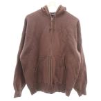  Parker XL чай Brown длинный рукав с капюшоном . Zip выше /SC #ECF003