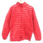  Uniqlo UNIQLO пуховик XL красный красный с капюшоном . стеганое полотно длинный рукав /SC #ECF003 мужской 