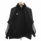  Adidas adidas жакет джерси M чёрный черный длинный рукав воротник-стойка 3шт.@ линия /ML #ECF003 мужской 