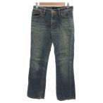 Something something прекрасный товар джинсы Denim брюки 27×32 синий голубой одноцветный ботинки cut woshu обработка /IL #ECF003 мужской 