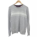  Tommy Hilfiger TOMMY HILFIGER свитер M серый серый длинный рукав вырез лодочкой fea i-ll рисунок /SC #ECG001 мужской 