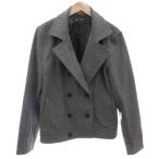  M ke- Michel Klein Homme MK MICHEL KLEIN HOMME бушлат Short шерсть 48 серый длинный рукав двойной breast выполненный в строгом стиле цвет 