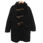  Uniqlo UNIQLO полупальто "даффл коут" M чёрный черный с капюшоном . кривошип кнопка длинный рукав /NU #ECF004 мужской 