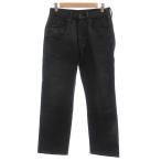  Edwin EDWIN 503ZZ кожа patch Denim брюки джинсы W29L33 чёрный черный одноцветный /ML #ECF004 мужской 