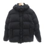  Uniqlo UNIQLO пуховик M чёрный черный с капюшоном . длинный рукав /TL #ECF004 мужской 