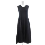  Uniqlo UNIQLO One-piece S чёрный черный безрукавка раунд шея A линия /SC #ECF004 женский 