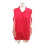  Callaway CALLAWAY прекрасный товар лучший L розовый V шея без рукавов Logo вышивка /SJ #ECF004 женский 