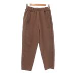  Adidas adidas брюки M чай Brown талия резина конический Logo вышивка /NU #ECF005 женский 