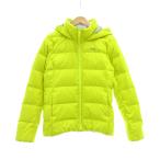  Puma PUMA пуховик XL желтый желтый капот половина длина с хлопком Logo вышивка /NU #ECF006 мужской 