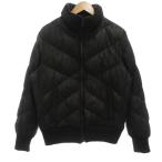  Uniqlo UNIQLO пуховик M чёрный черный стеганое полотно воротник-стойка /ML #ECF006 мужской 