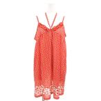 a-*ve*ve стандартный Michel Klein a.v.v standard топ One-piece Cami платье 40 красный красный точка рисунок цветочный принт 