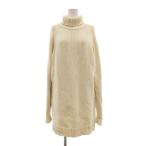  L e рубин nL.L.BEAN вязаный One-piece туника midi длина M слоновая кость ta-toru шея одноцветный /SX #ECF006 женский 