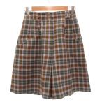  Trussardi TRUSSARDI юбка-брюки брюки 40 многоцветный короткий в клетку шерсть /SC #ECF007 женский 