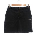  Callaway CALLAWAY мини-юбка M чёрный черный тугой Logo частота Golf одежда /NU #ECF007 женский 