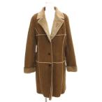 ereno есть g Be ELENOR RIGBY искусственный мутон пальто длинный 11 чай Brown боа /JI #ECF008 женский 