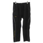  Under Armor UNDER ARMOUR спортивная одежда джерси брюки L чёрный черный боковой линия Logo принт распорка полный length 