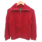  Eddie Bauer EDDIE BAUER Parker вязаный полный Zip с высоким воротником M красный красный /SJ #ECF008 женский 