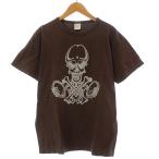 未使用品 COOTIE ×Grateful Dead Vintage Print S/S Tee Tシャツ カットソー 半袖 スカル ドクロ プリント 総柄 M 茶 CTE-15S328