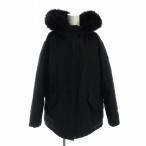 ザノースフェイス THE NORTH FACE ダウンジャケット NJ1DN87A 長袖 ジップアップ ロゴ ファー付き M 黒 ブラック レディース