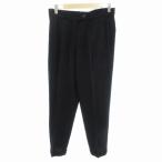 ジルサンダープラス JIL SANDER+ パンツ スラックス ストレート ロールアップ ウール 36 黒 ブラック /HO□ 0425 ■GY22 レディース