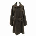 ハイストリート HIGH STREET ステンカラーコート 混紡 ウール ベルト ロング丈 茶 ブラウン /HO□ 0425 ■GY12 レディース