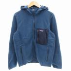 ショッピングパタゴニア 未使用品 パタゴニア Patagonia タグ付き 23SS 26210 マイクロディニ フリース フーディ パーカー ジャケッ ト ジップアップ S 青