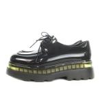 メリッサ melissa ドレスアップシューズ ローファー ラバー 厚底 レースアップ 23cm 黒 ブラック /AH16 ■GY19 レディース