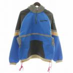 プーマ PUMA × ルード RHUDE HZ Jacket Palace Blue アノラックパーカー ハーフジップ フード ロゴ 刺繍 XS 青 グレー 596755-41