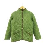 ラベンハム LAVENHAM キルティングジャケット 中綿ジャケット スタンドカラー スナップボタン ダブルベンツ 36 S 緑 グリーン