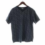 ショッピングディオール ディオール Dior 20AW オブリーク Tシャツ カットソー 半袖 ロゴ 総柄 L 紺 ネイビー 043J625C0674 ■GY19 /MQ メンズ