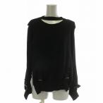 ショッピングヴィヴィアン ヴィヴィアンウエストウッド Vivienne Westwood アングロマニア ANGLOMANIA ニット セーター 長袖 チョーカー ベルト 36 S 黒