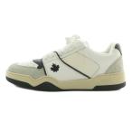 ショッピングディースクエアード ディースクエアード DSQUARED2 スパイカー Spiker スニーカー レザー スエード ローカット ロゴ 刺繍 39 24.5cm 白 ホワイト グレー