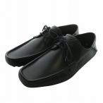 グッチ GUCCI ドライビングシューズ ビジネスシューズ レザー スクエアトゥ ロゴ 40 25cm 黒 ブラック 138205 /XZ ■GY19 メンズ