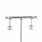 ショッピングシャネル シャネル CHANEL フープ ピアス ココマーク アクセサリー ロゴ シルバー色 銀色 /MQ ■GY19 レディース