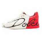 ショッピングGABBANA ドルチェ&ガッバーナ ドルガバ DOLCE&GABBANA ポルトフィーノ Portofino ローカットスニーカー シューズ レザー プリント 35