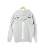  не использовался товар adidas тренировочный Parker wa- DIN клей z Fit флис полный Zip Parker обратная сторона ворсистый спорт M серый 